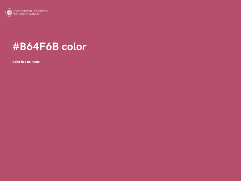#B64F6B color image