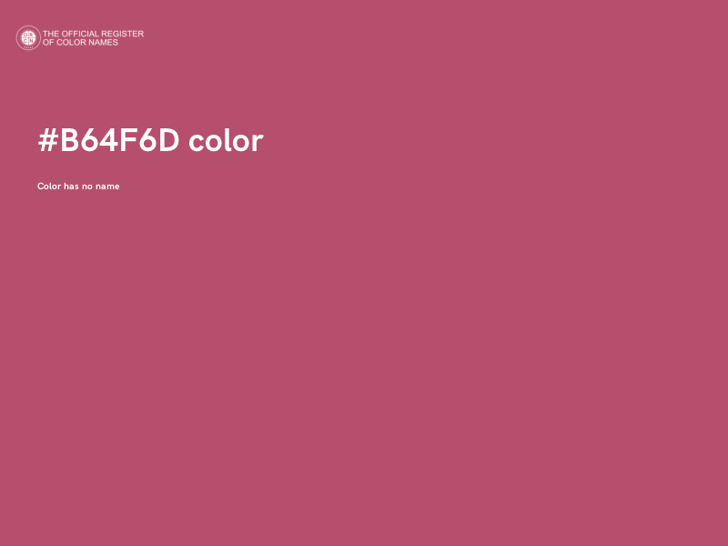 #B64F6D color image