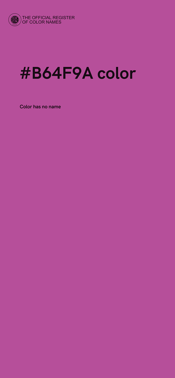 #B64F9A color image