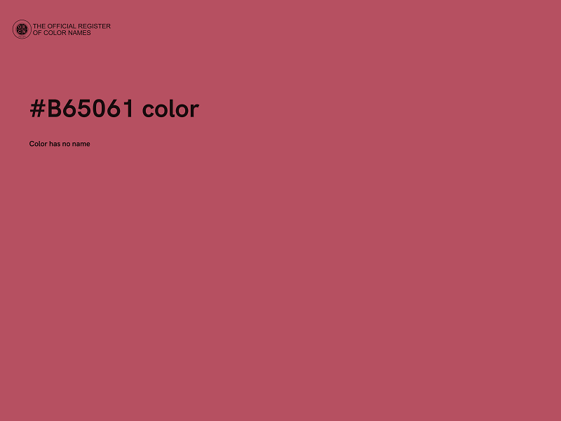 #B65061 color image