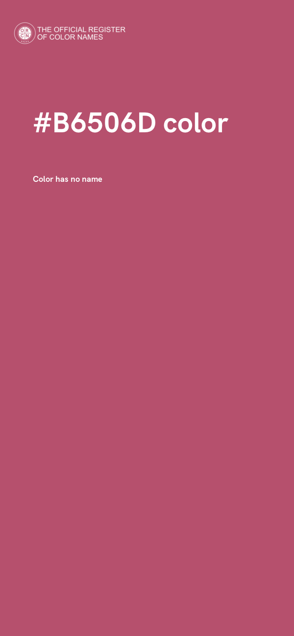 #B6506D color image