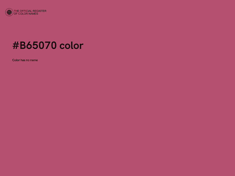 #B65070 color image