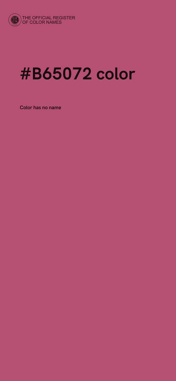 #B65072 color image