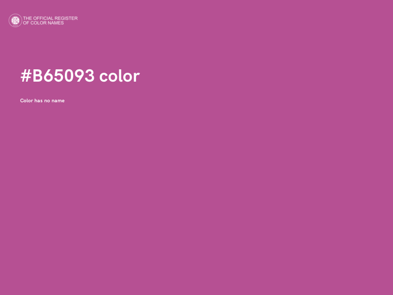 #B65093 color image