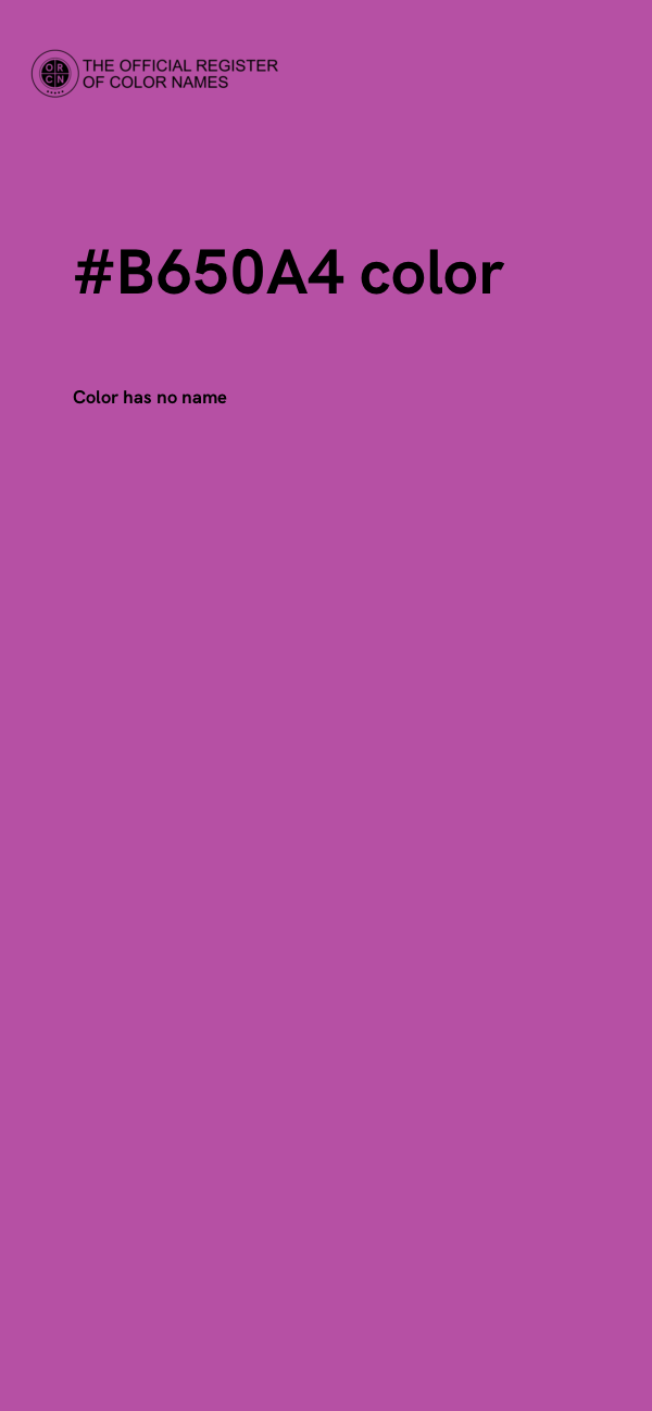 #B650A4 color image