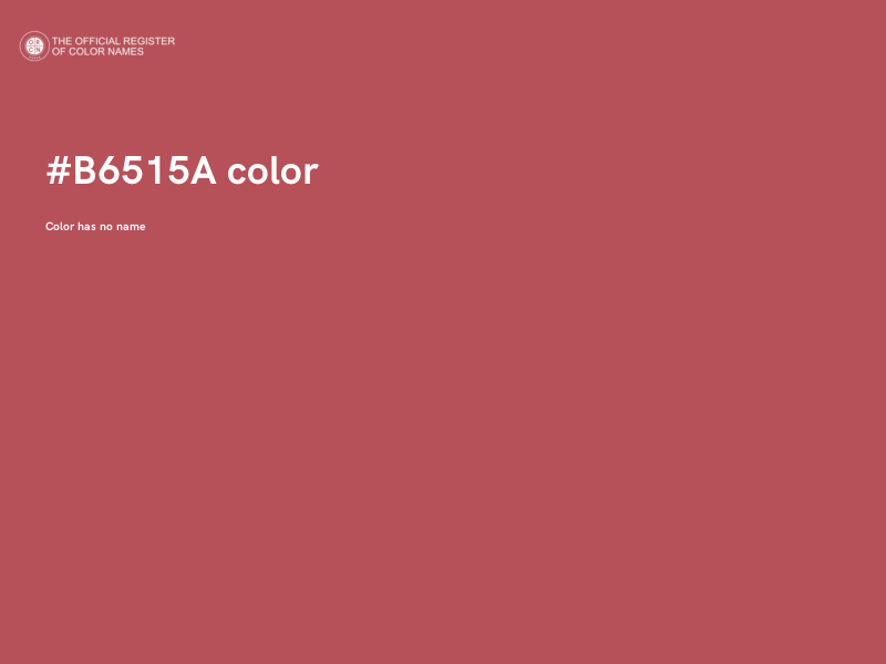 #B6515A color image