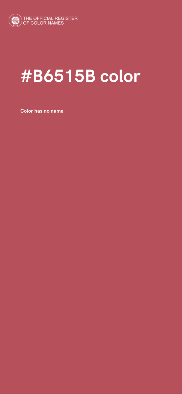 #B6515B color image