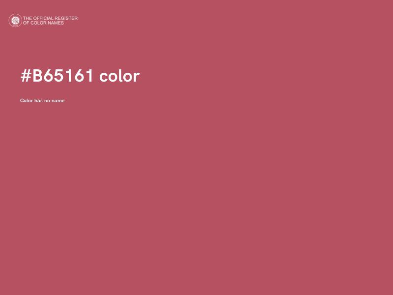 #B65161 color image