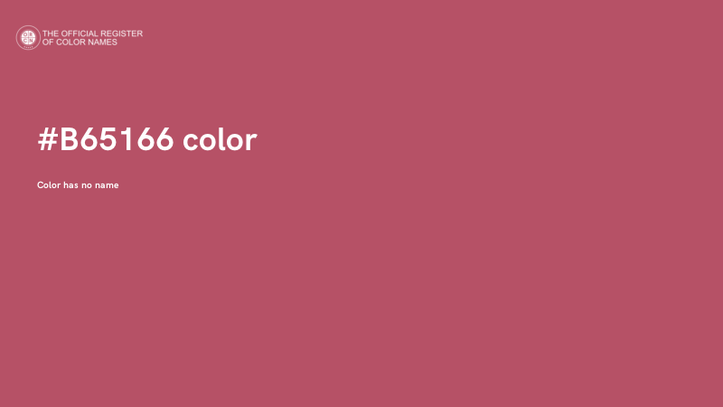 #B65166 color image