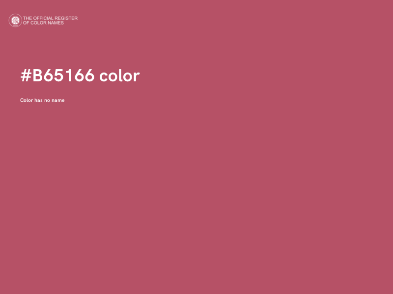 #B65166 color image