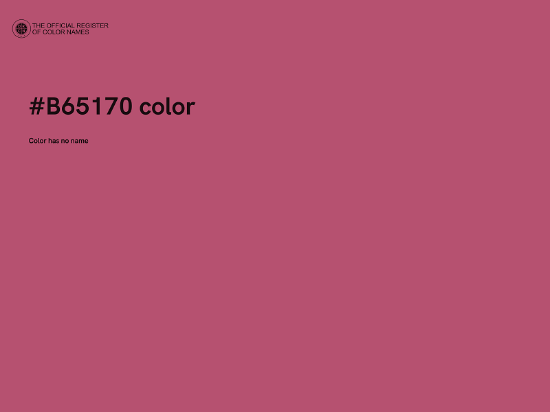 #B65170 color image