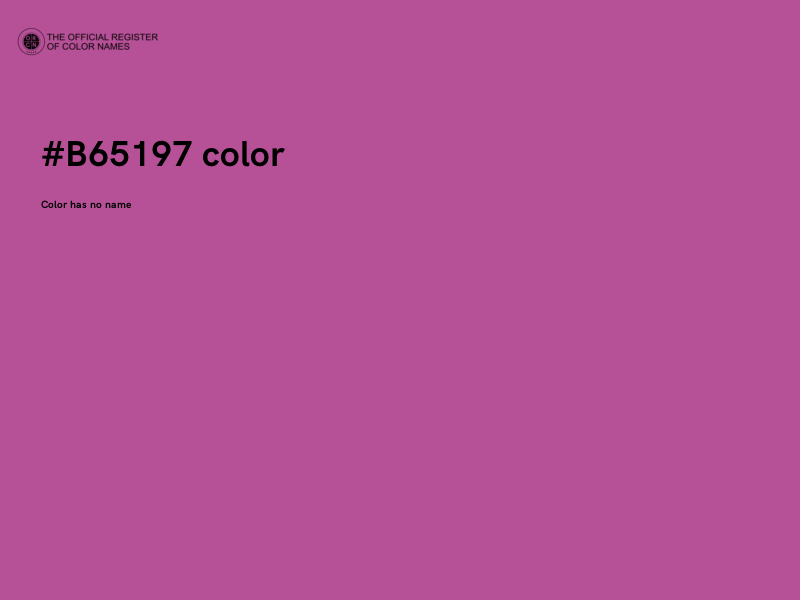 #B65197 color image