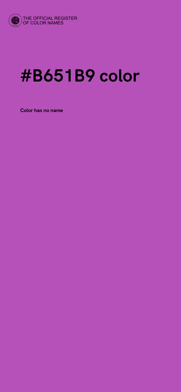 #B651B9 color image