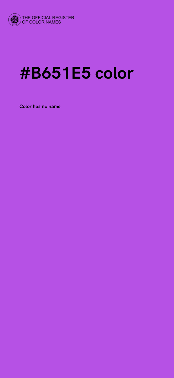 #B651E5 color image