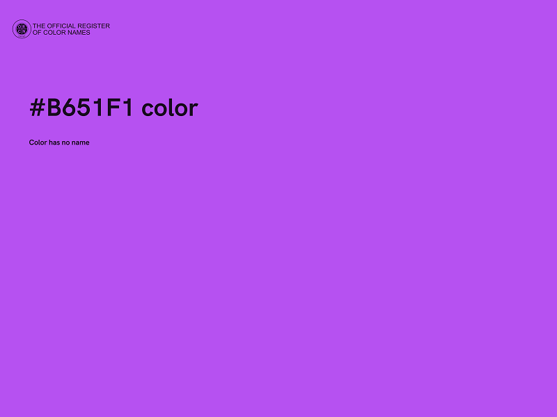 #B651F1 color image