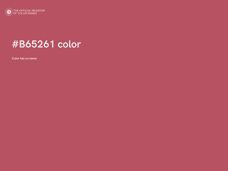 #B65261 color image