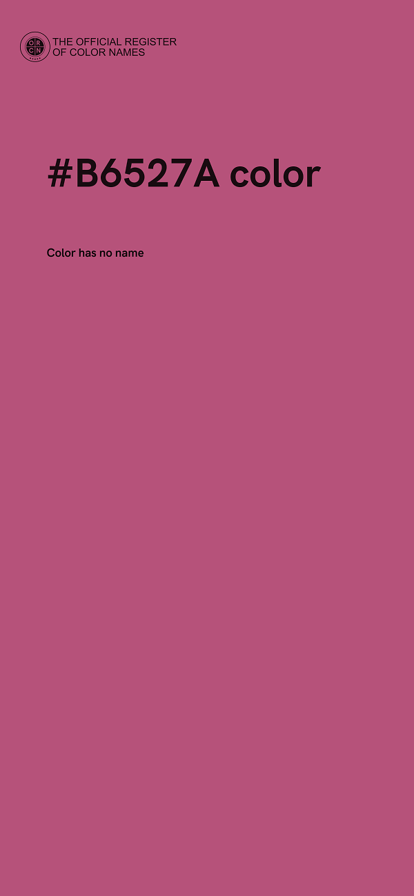 #B6527A color image