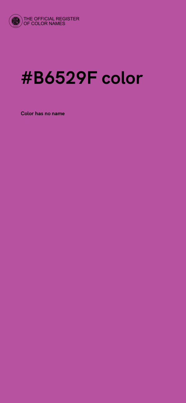 #B6529F color image