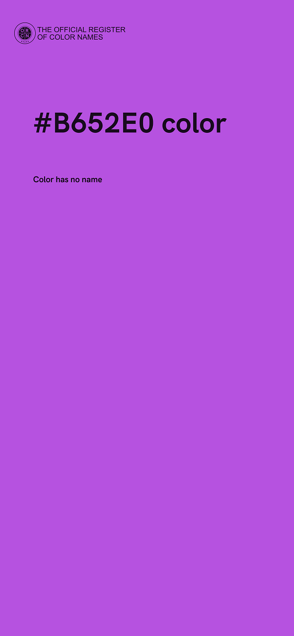 #B652E0 color image