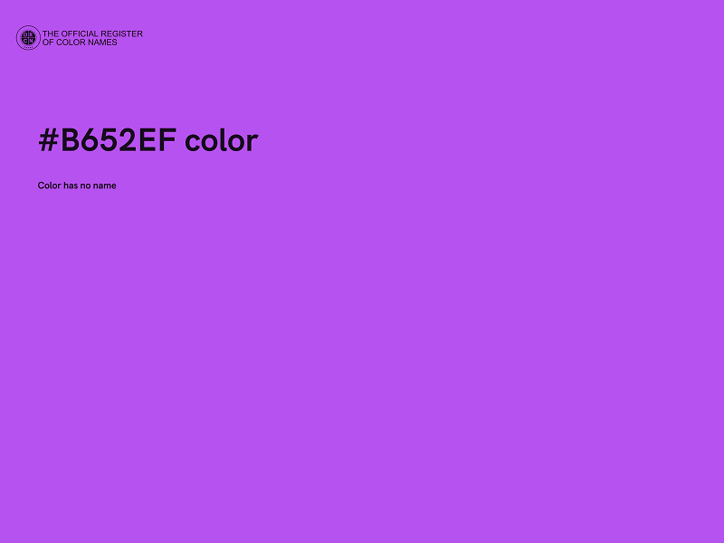 #B652EF color image