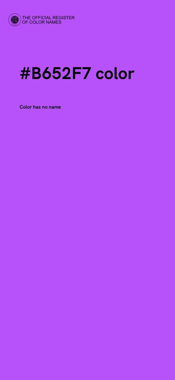 #B652F7 color image