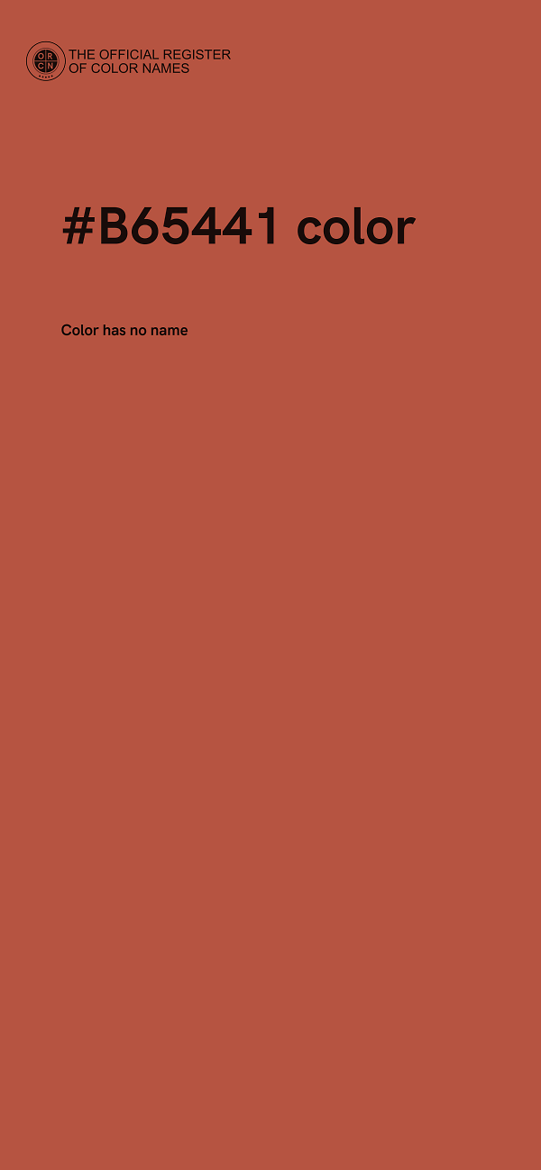 #B65441 color image