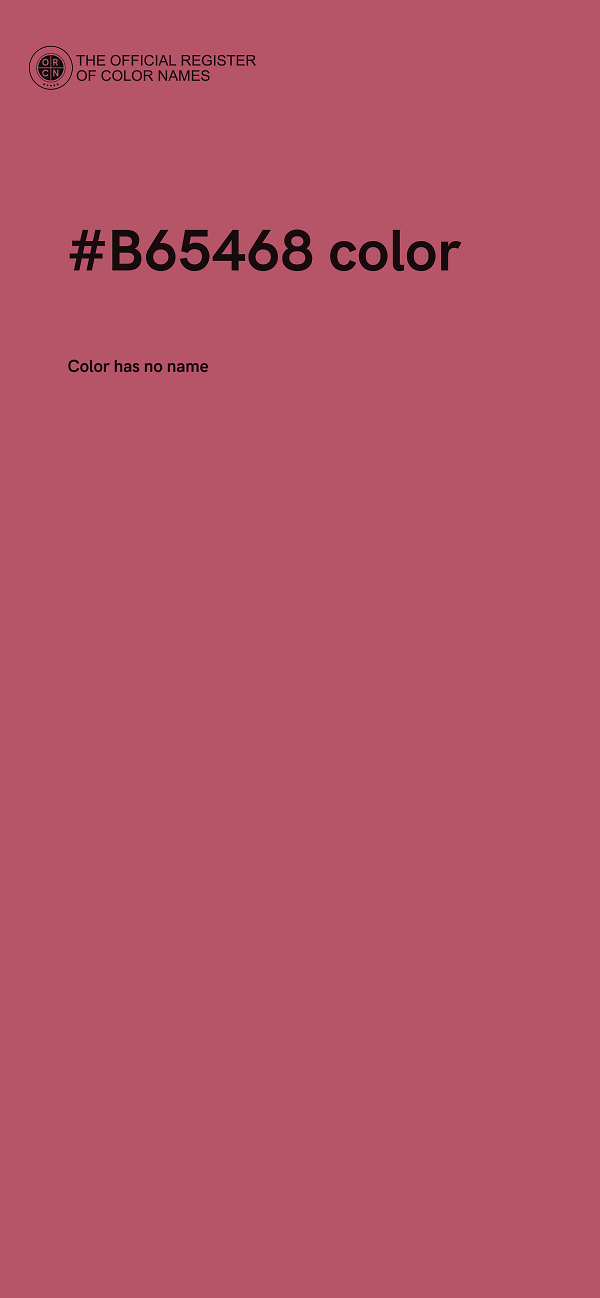 #B65468 color image