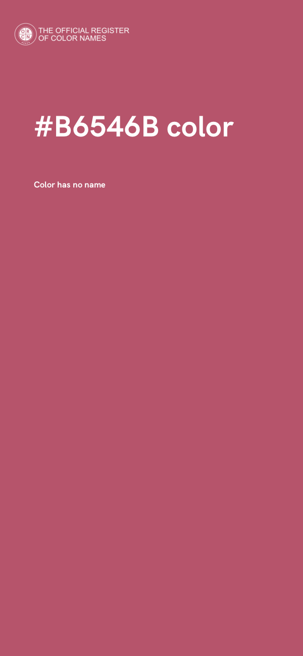 #B6546B color image