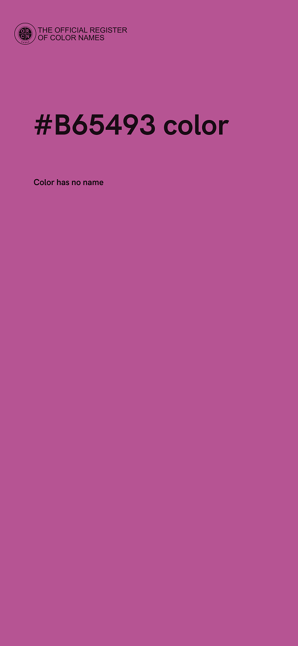 #B65493 color image