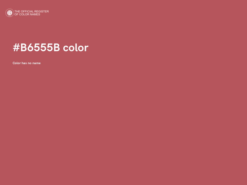 #B6555B color image