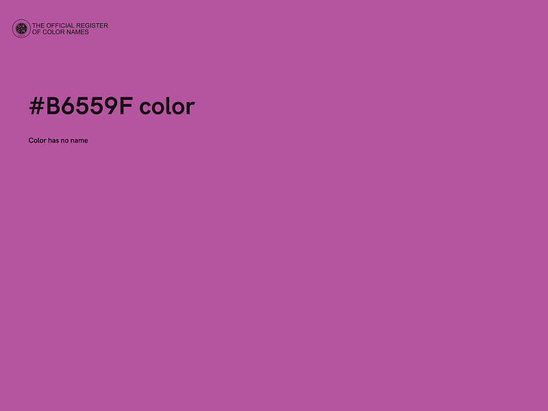 #B6559F color image