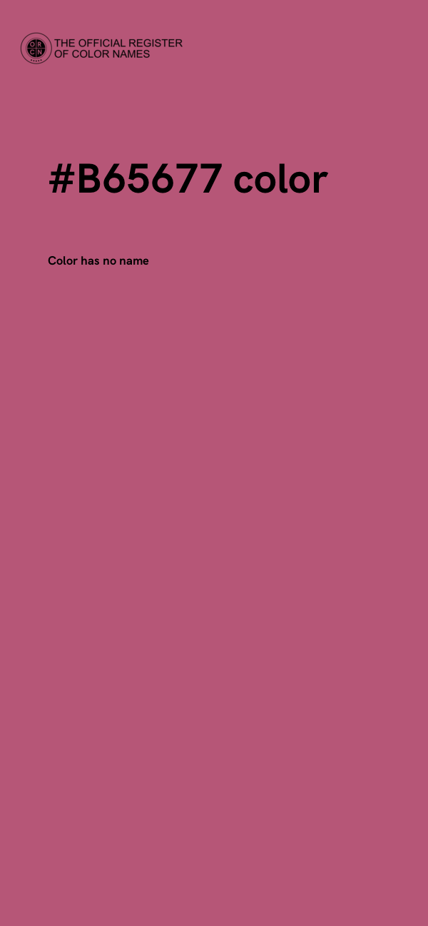 #B65677 color image