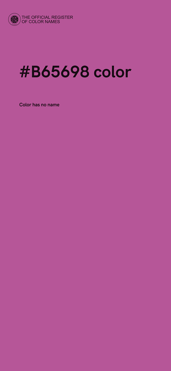 #B65698 color image