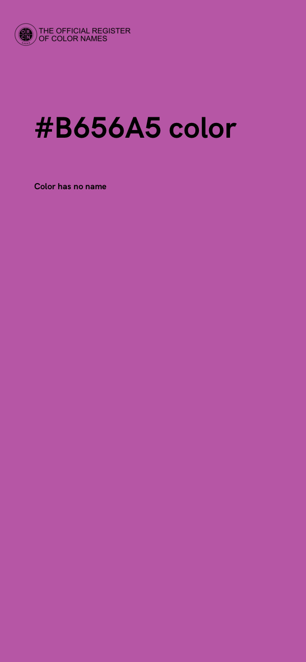 #B656A5 color image