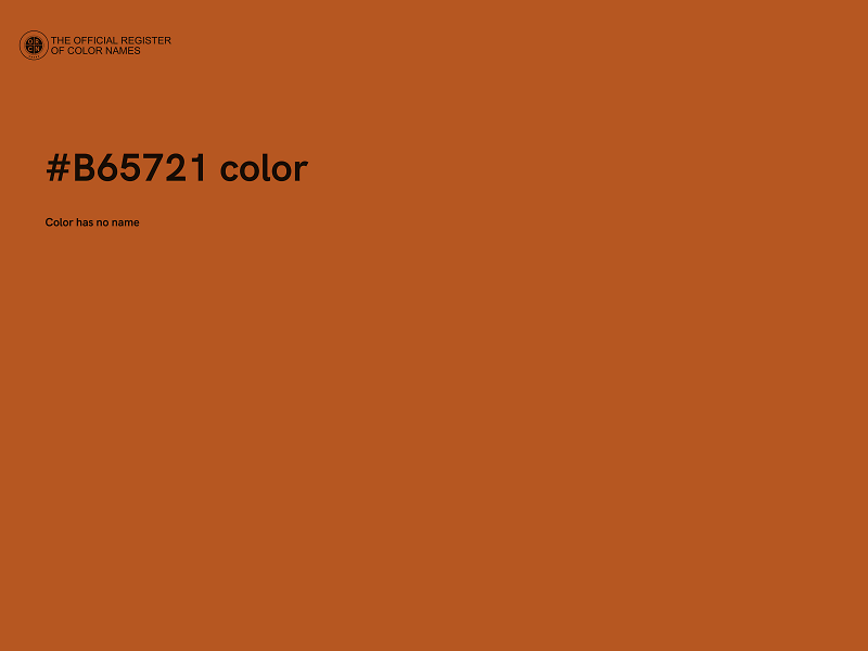 #B65721 color image
