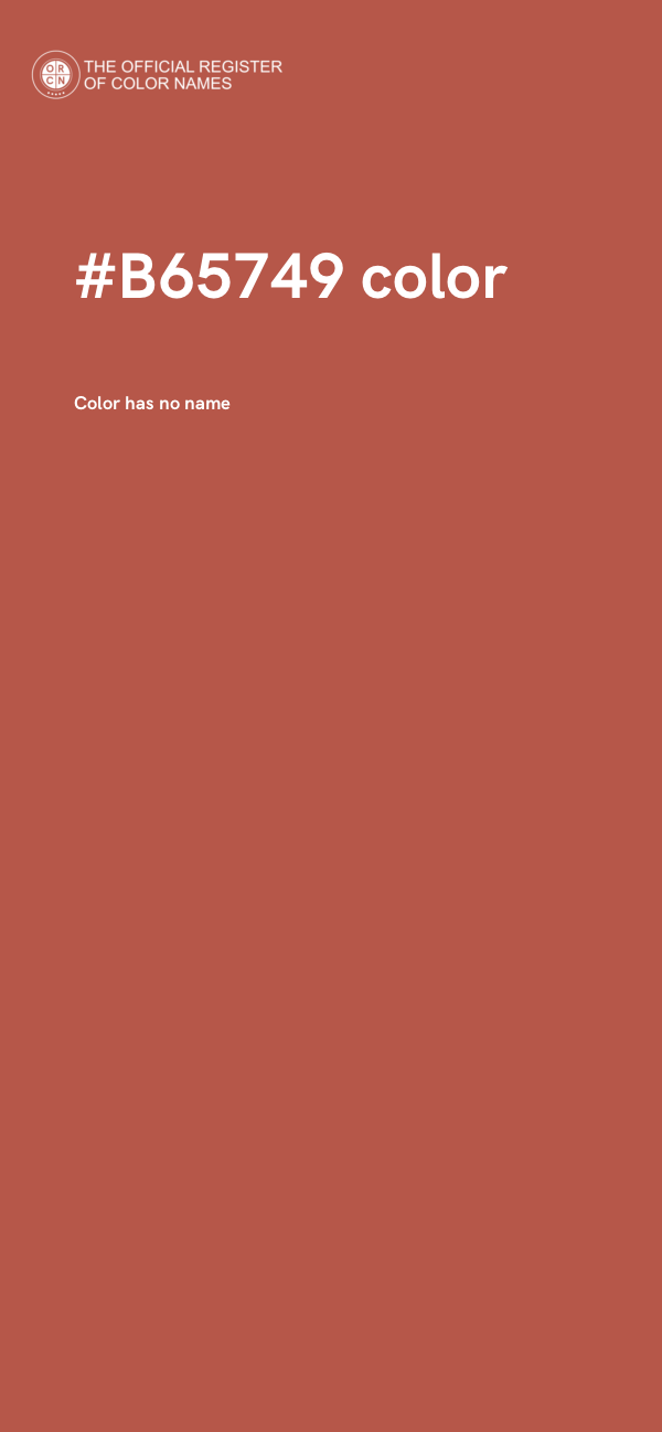#B65749 color image