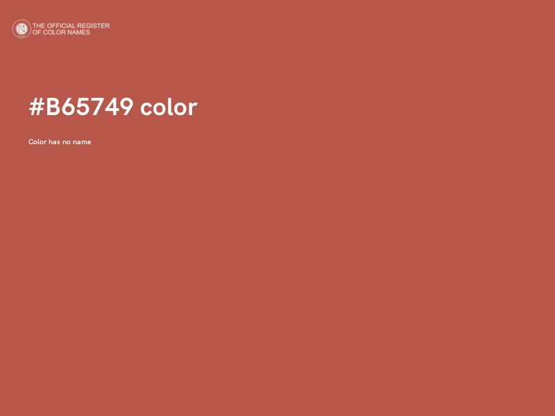 #B65749 color image
