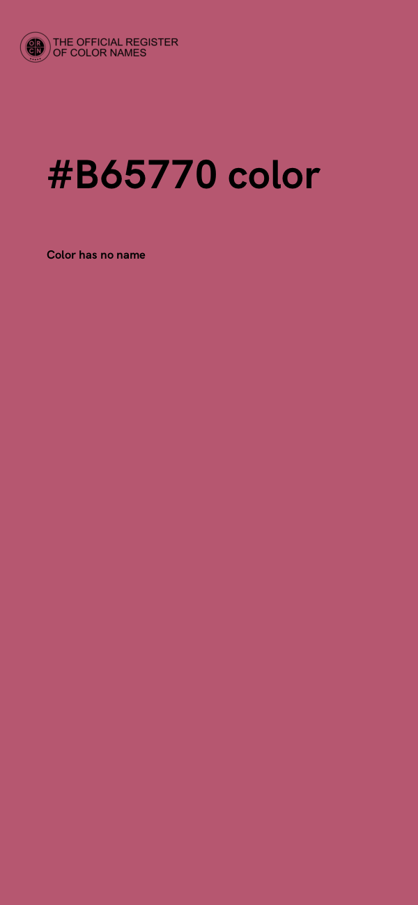 #B65770 color image