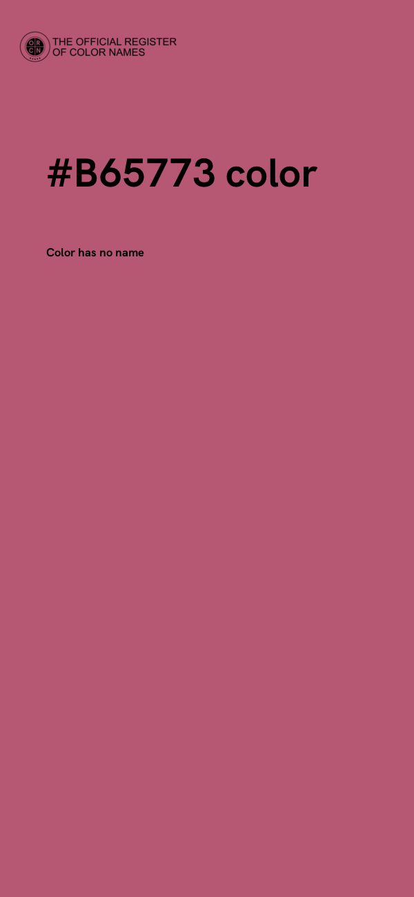 #B65773 color image