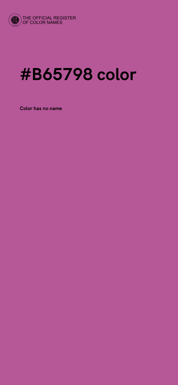 #B65798 color image