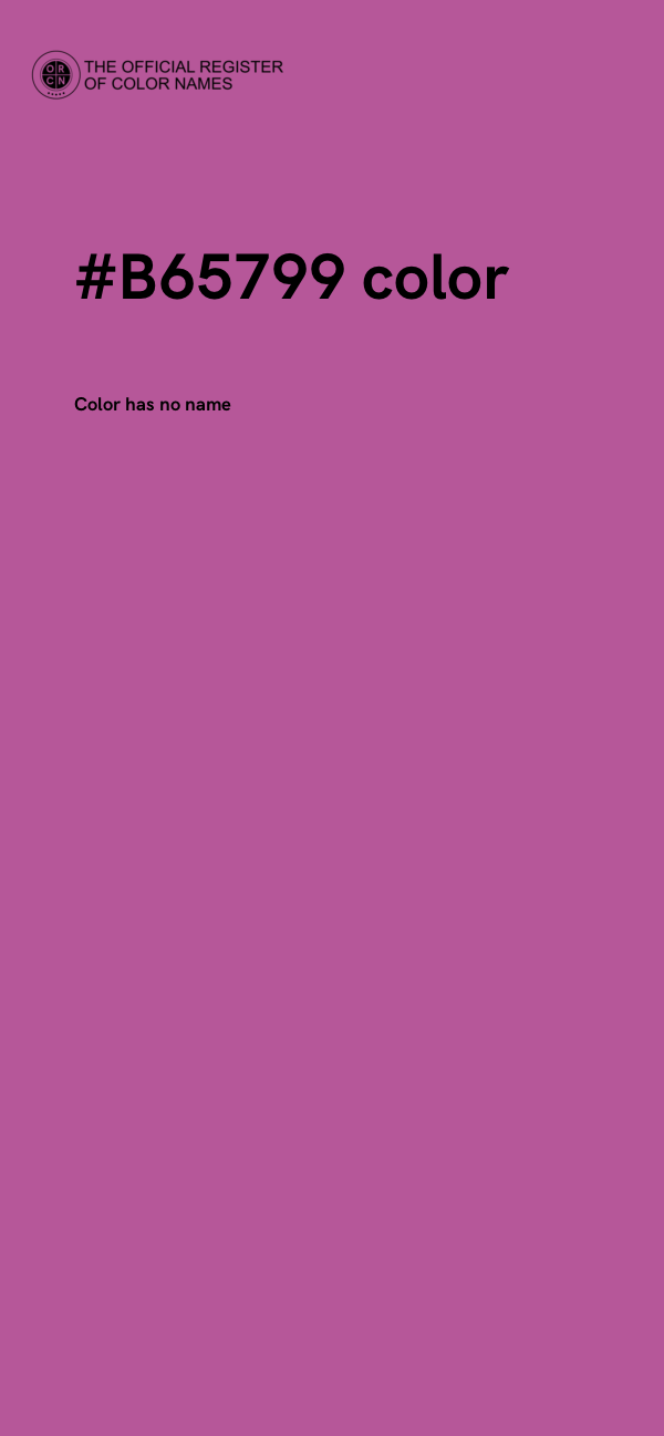 #B65799 color image