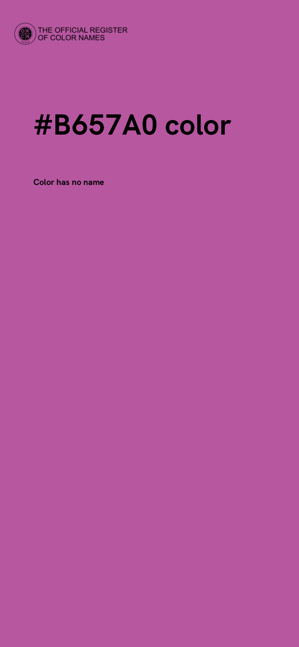 #B657A0 color image