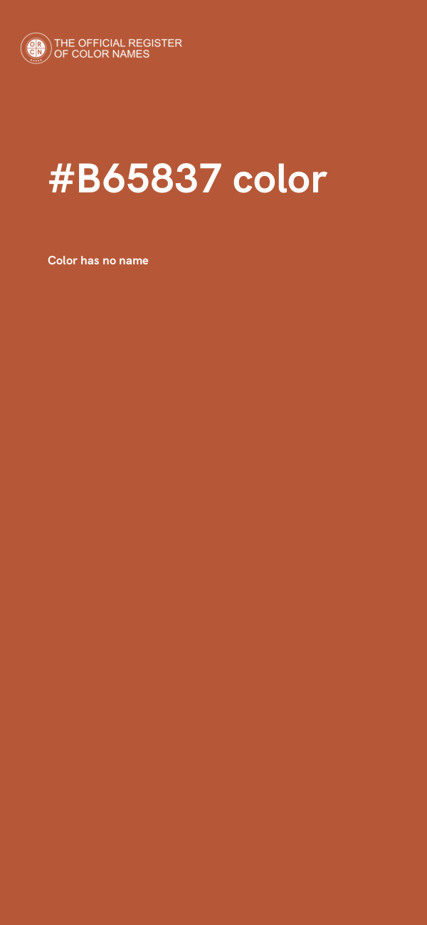 #B65837 color image