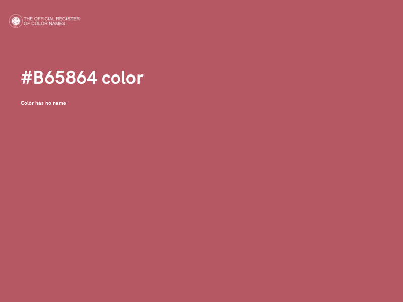 #B65864 color image