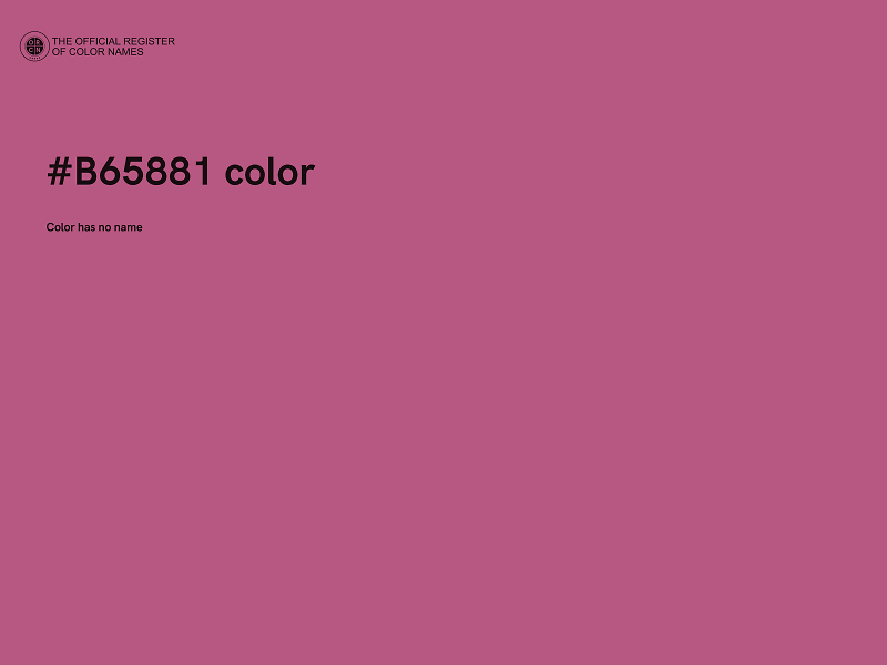 #B65881 color image