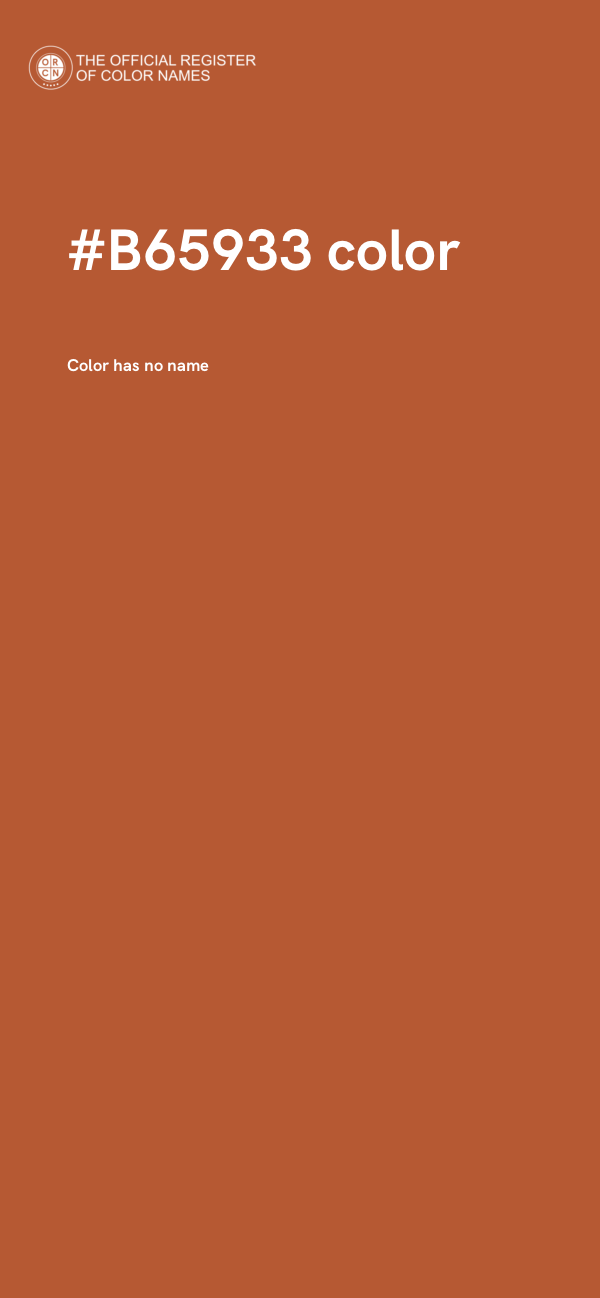 #B65933 color image