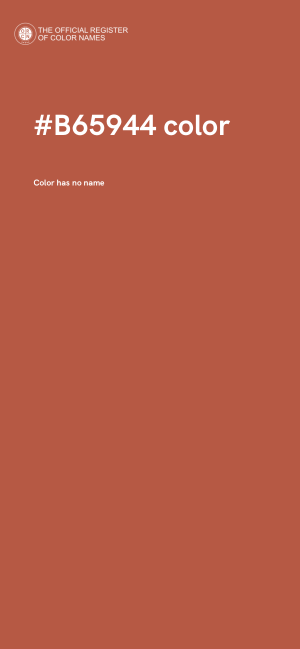 #B65944 color image