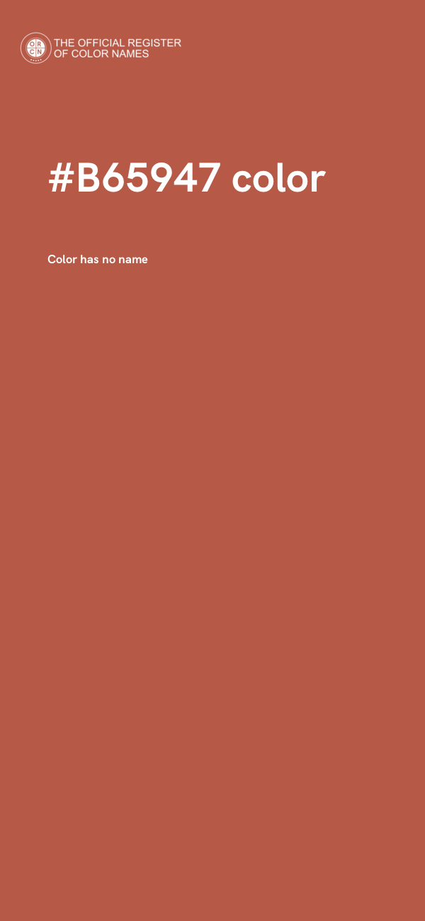 #B65947 color image
