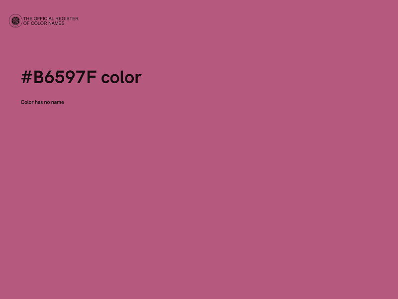 #B6597F color image