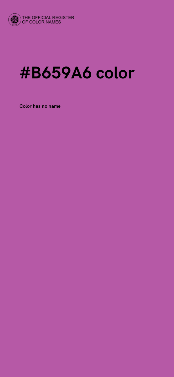 #B659A6 color image